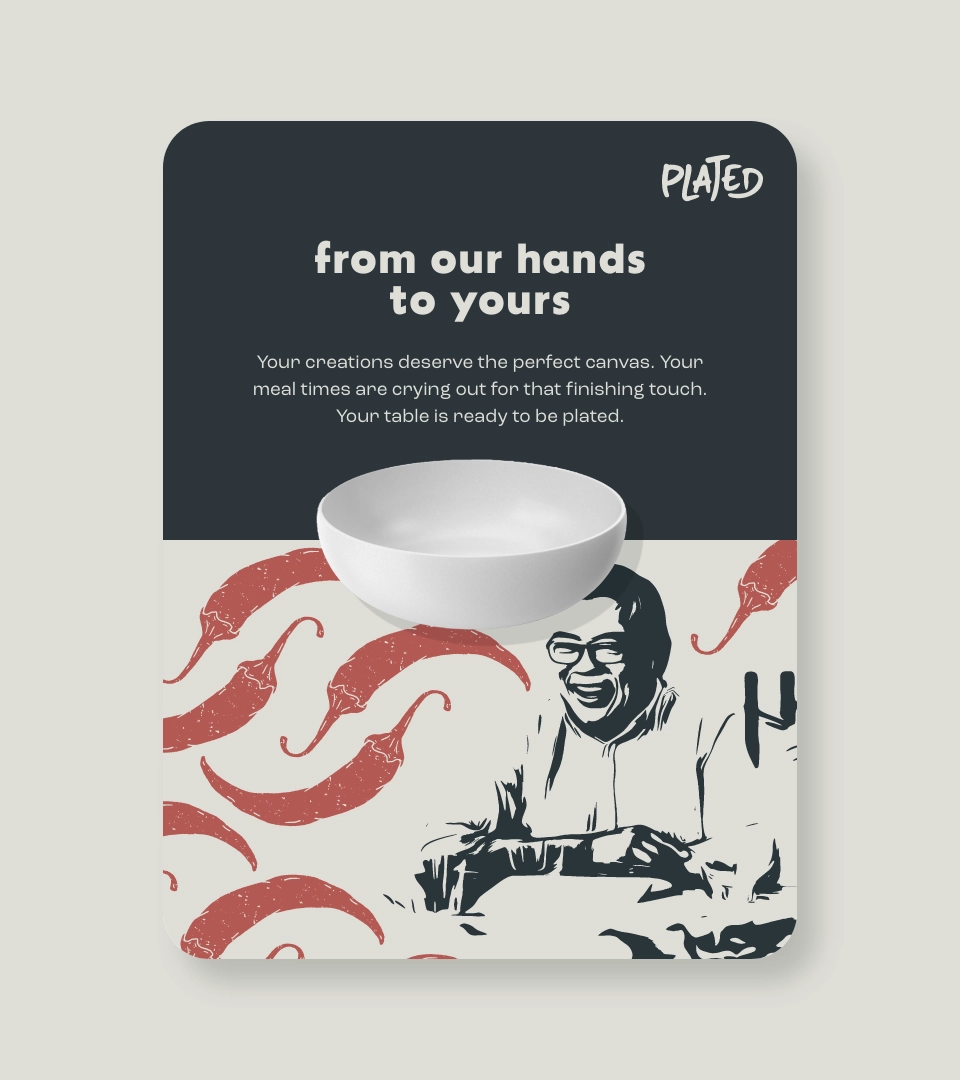 Plated red chills card
